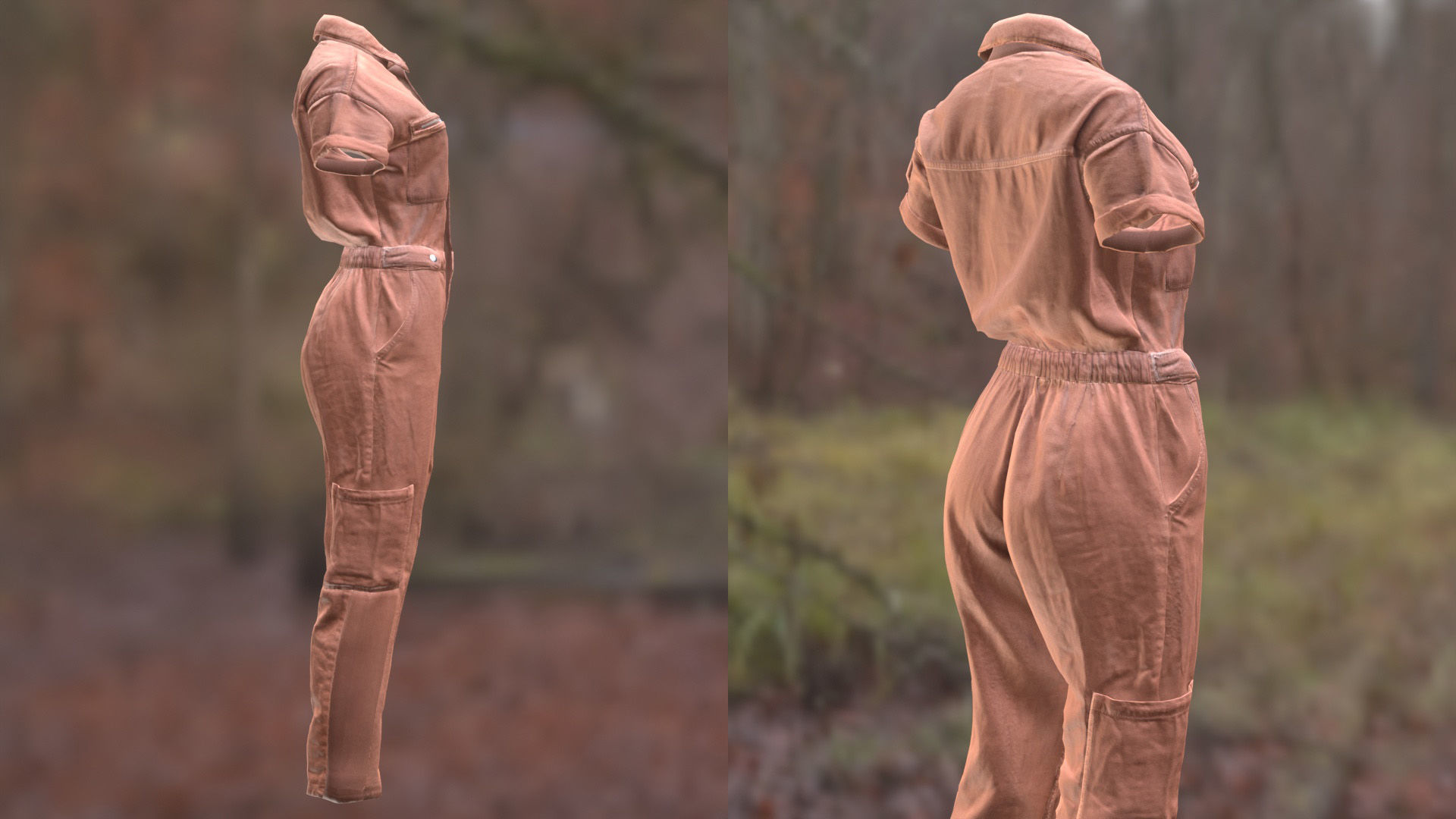 Overalls 211 - All MH Bodies - UE5 Skeletons - Rigged Low-poly 3D model_9