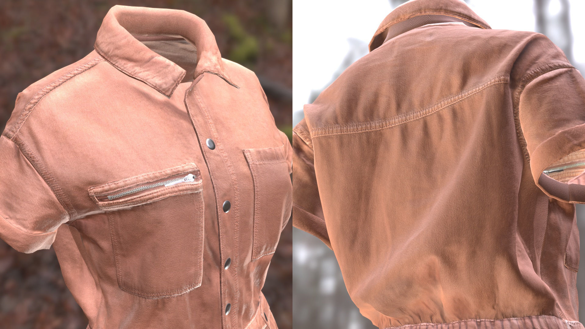 Overalls 211 - All MH Bodies - UE5 Skeletons - Rigged Low-poly 3D model_3