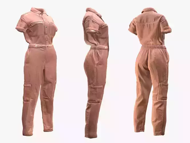 Overalls 211 - All MH Bodies - UE5 Skeletons - Rigged Low-poly 3D model
