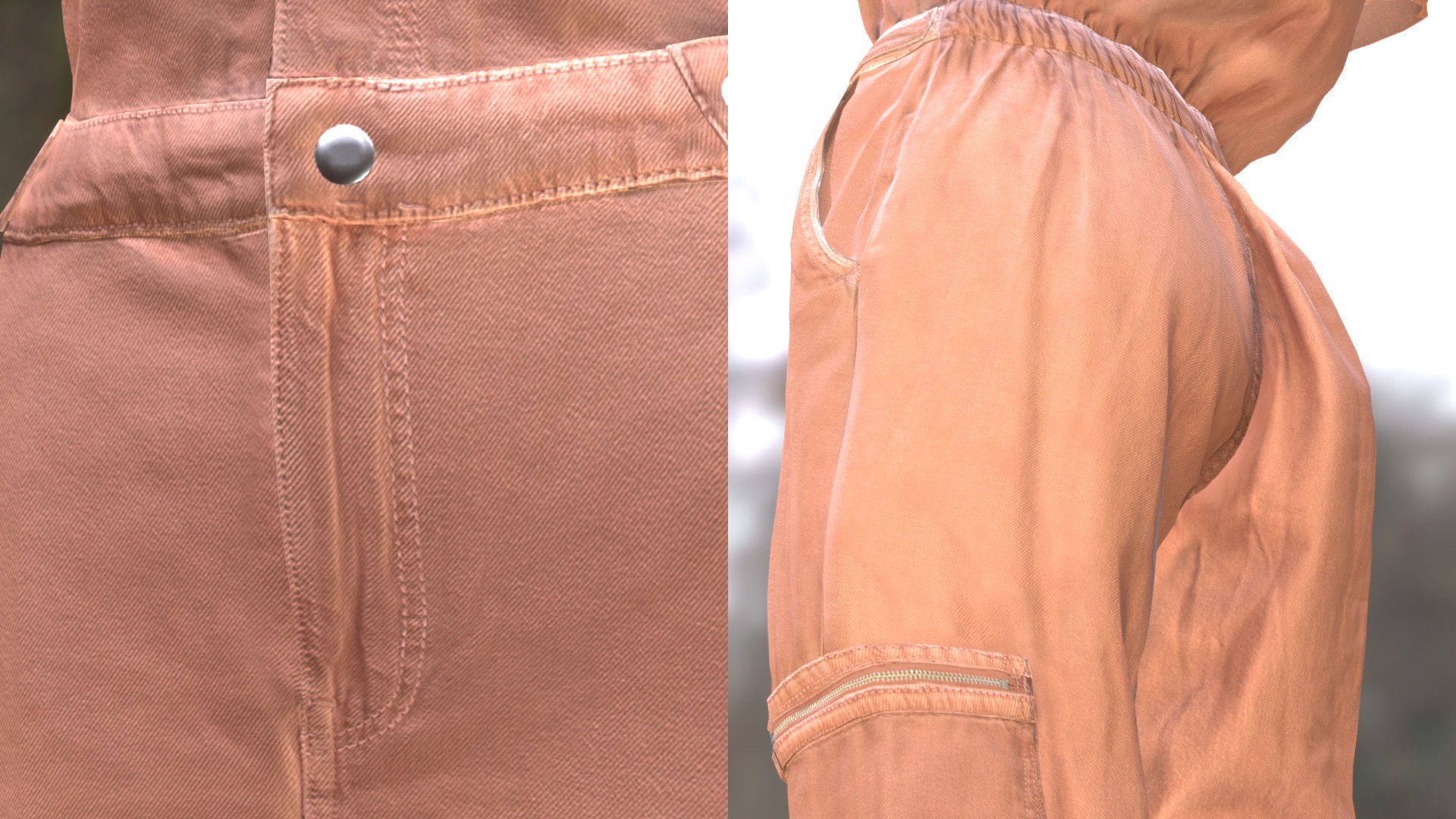 Overalls 211 - All MH Bodies - UE5 Skeletons - Rigged Low-poly 3D model_6