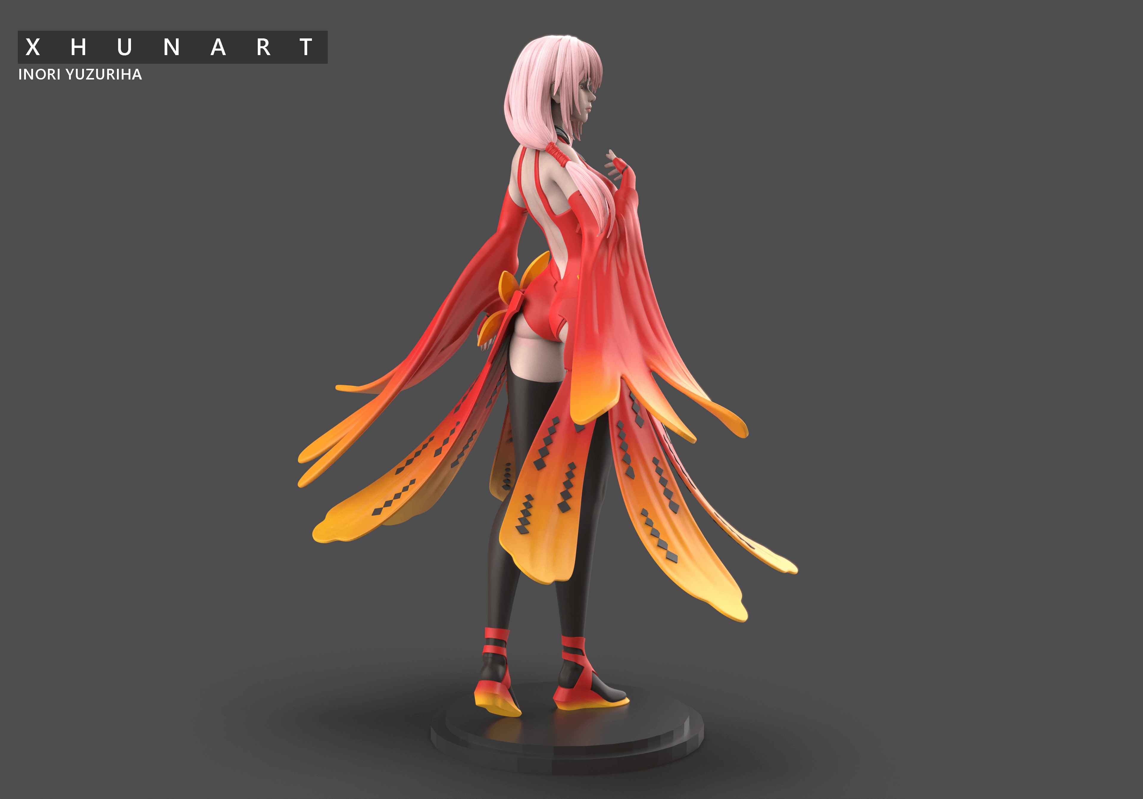 Inori Yuzuriha STL file 3D print model_3