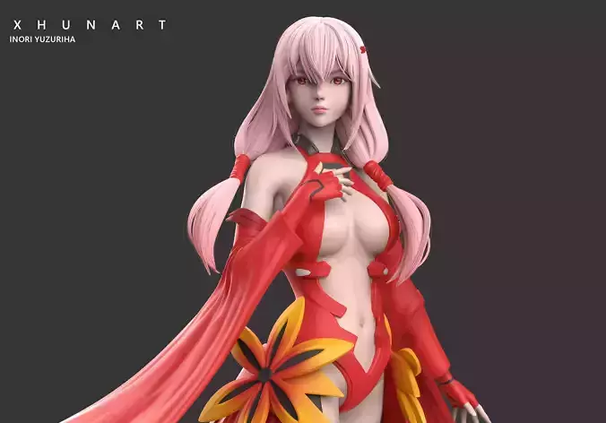 Inori Yuzuriha STL file 3D print model Inori Yuzuriha STL file 3D print model