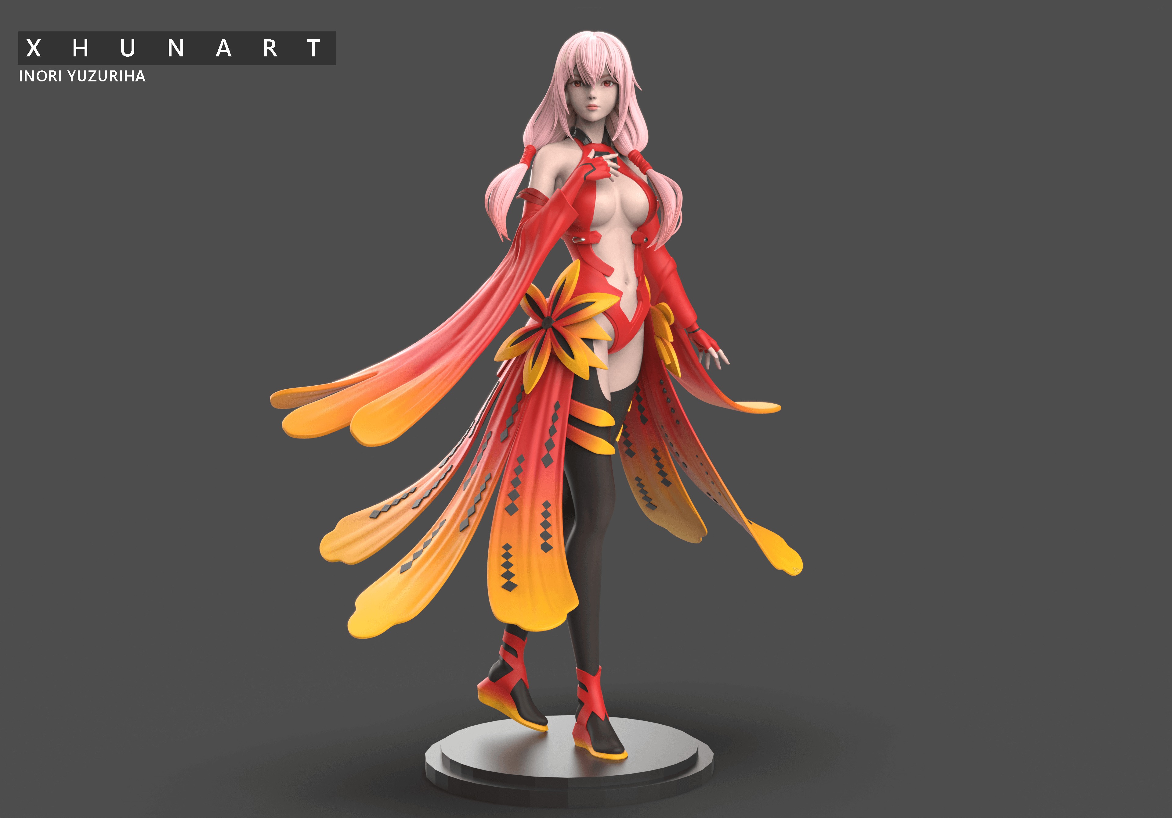 Inori Yuzuriha STL file 3D print model_2