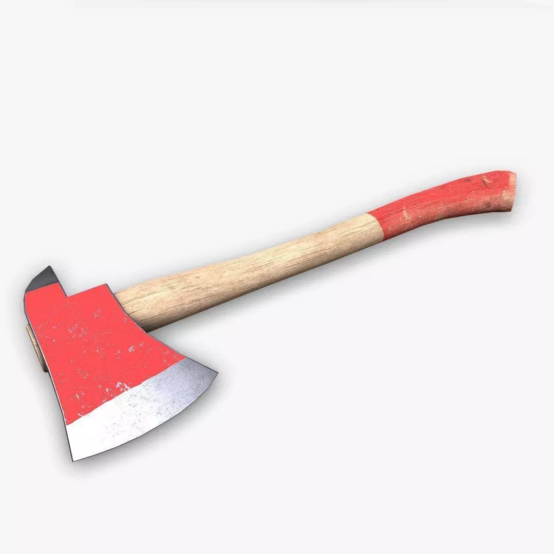 Fire Axe Low-poly PBR Free low-poly 3D model