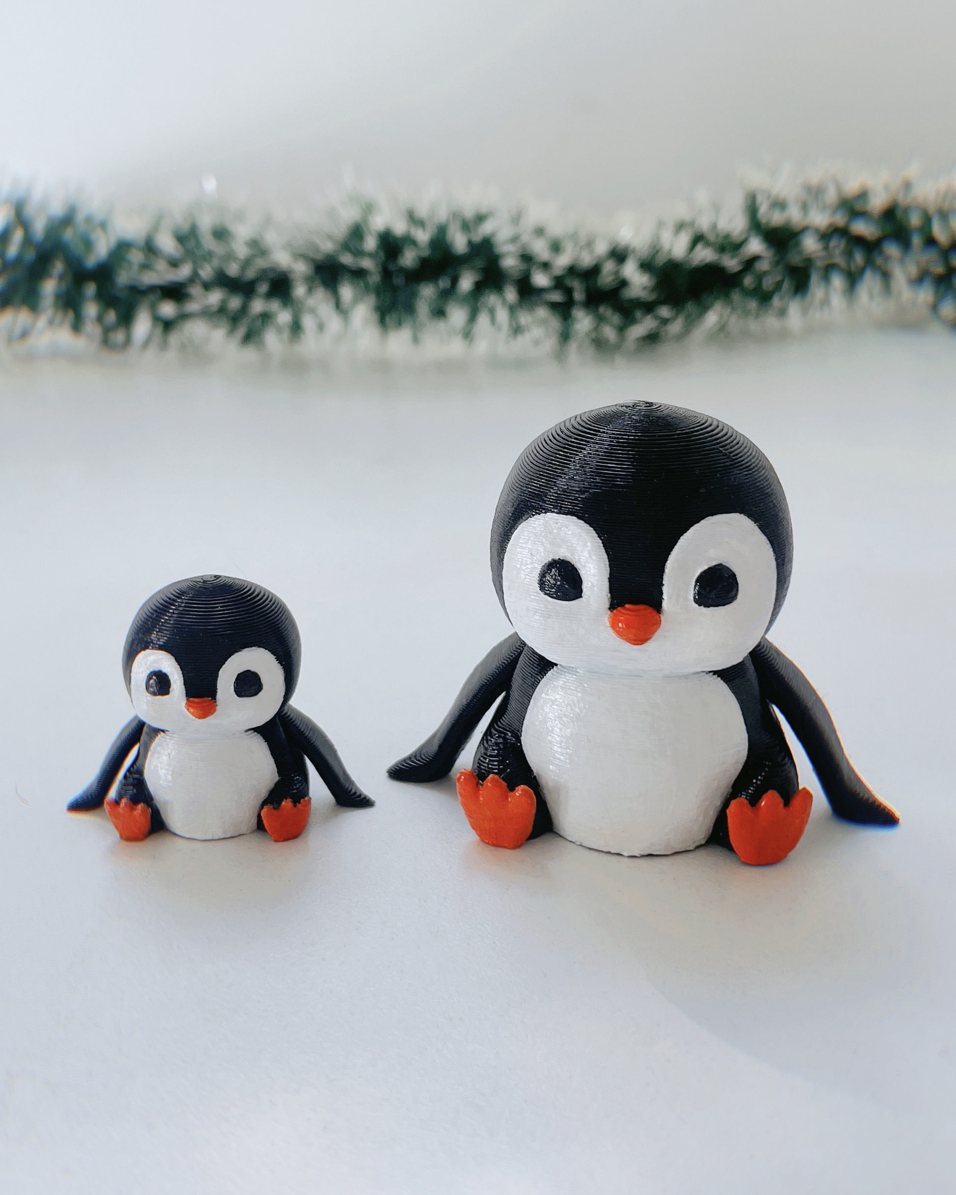 Flexi Penguin with sled - No supports 3D print model_5
