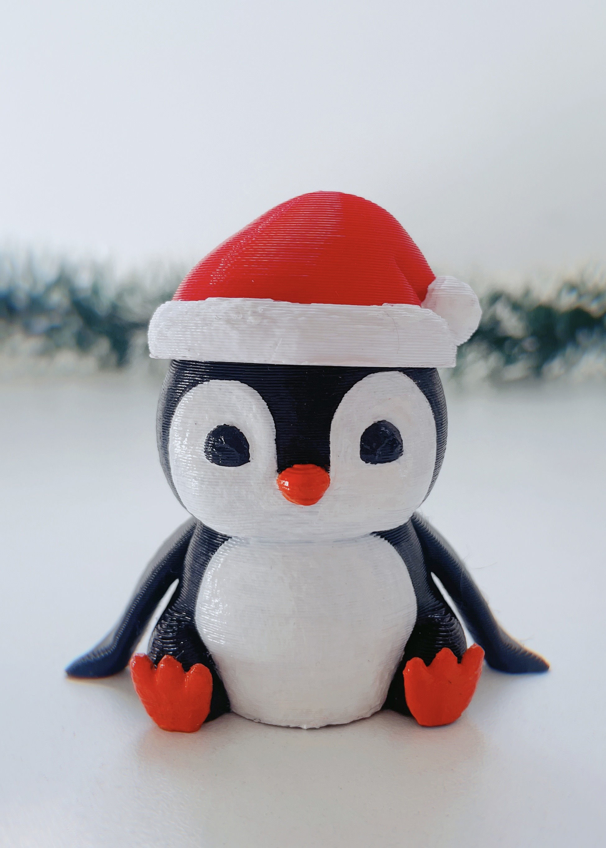 Flexi Penguin with sled - No supports 3D print model_2
