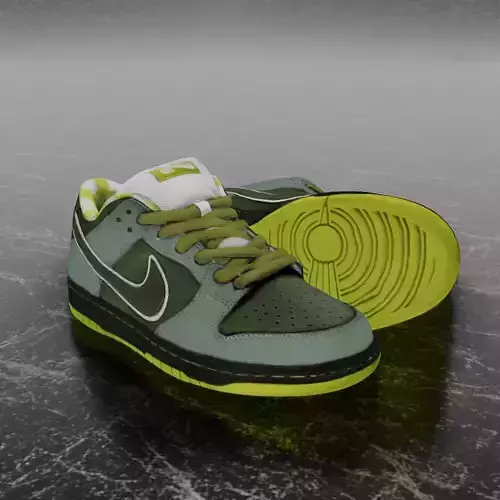 CONCEPTS X NIKE SB DUNK LOW GREEN LOBSTER 3D SHOES