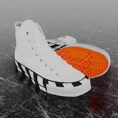 CONVERSE X CHUCK TAYLOR ALL STAR 70 HI OFF WHITE 3D SHOES
