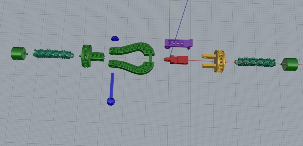 Bracelet lock Model 6806 3D print model_2