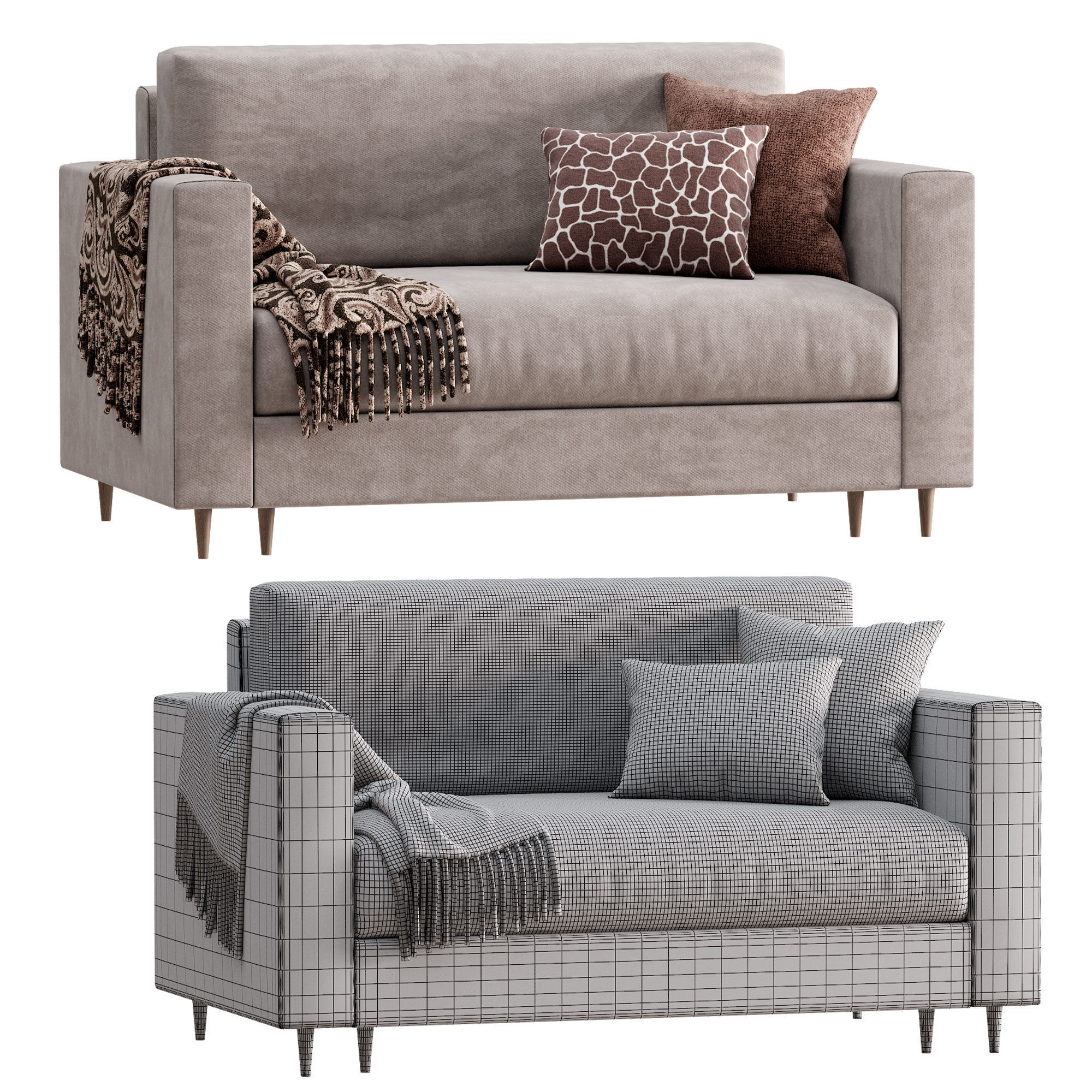 INES Sofa By Divan ru 3D model_3