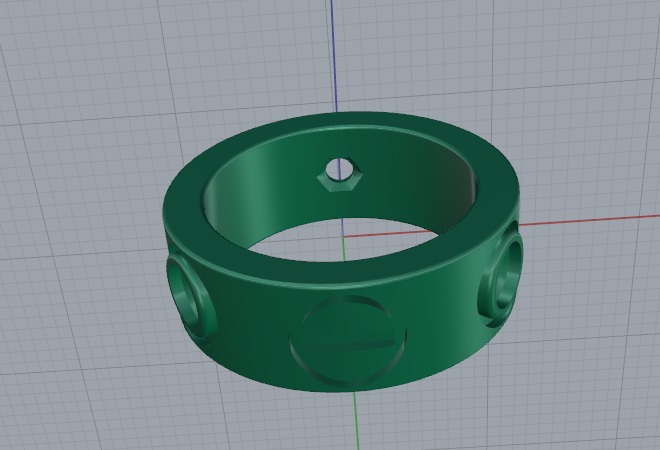 Bolt ring Model 6794 3D print model_4