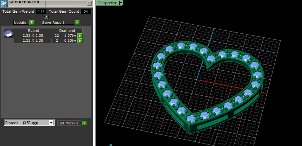 Heart pendant Model 6791 3D print model_7
