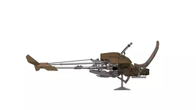Star Wars BOBA Fett nicto tuscon rider speeder 3D print model