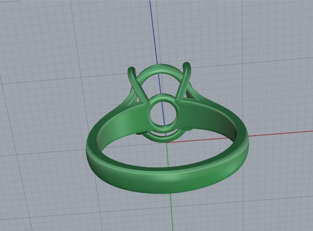 Solitaire ring Model 6775 3D print model_4