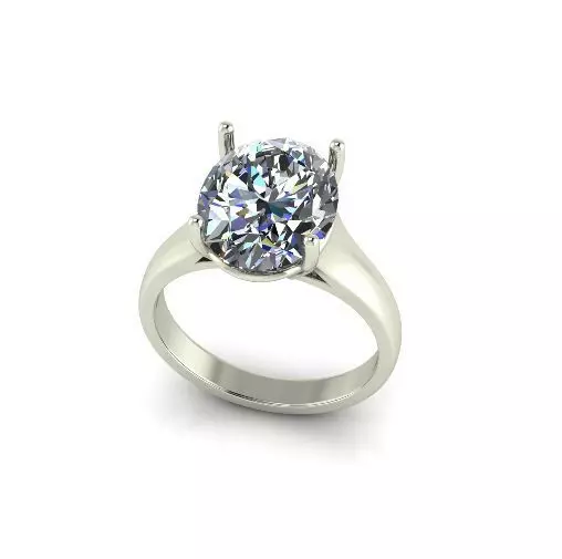 Solitaire ring Model 6775 3D print model_0