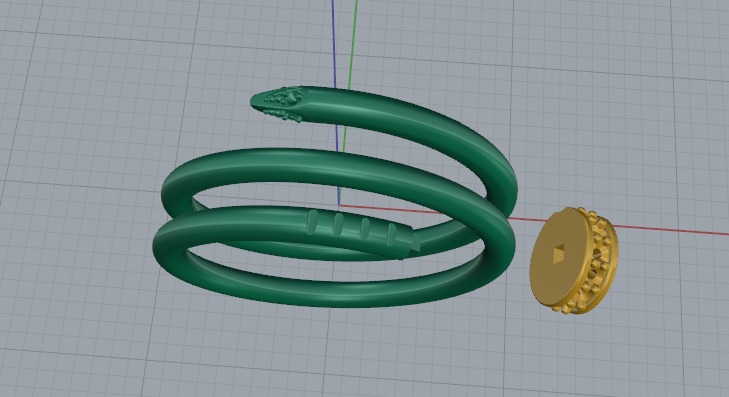 Ring nail Model 6774 3D print model_2