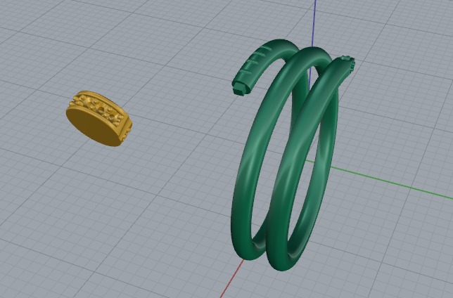 Ring nail Model 6774 3D print model_3