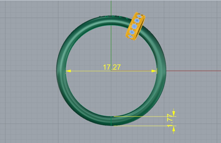 Ring nail Model 6774 3D print model_5