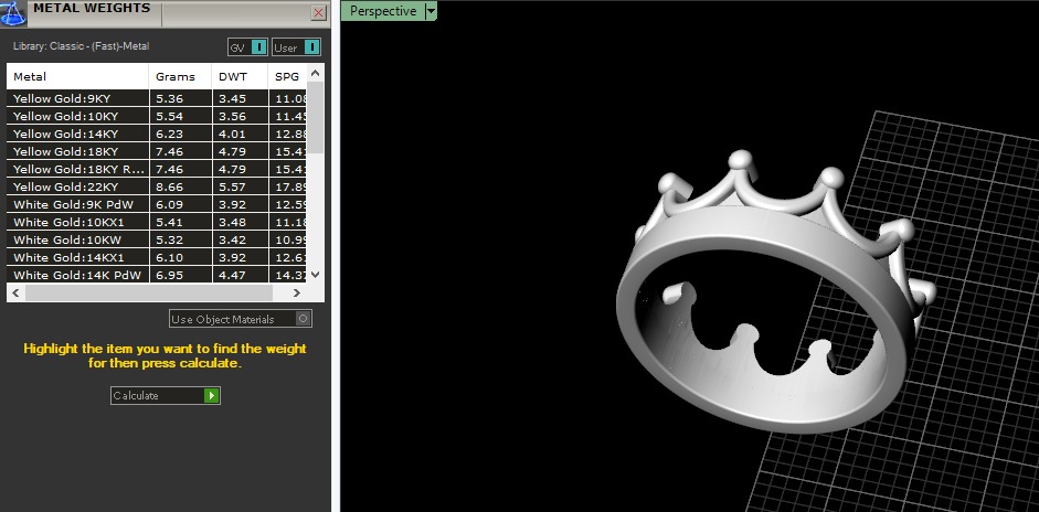 Crown ring Model 6773 3D print model_7