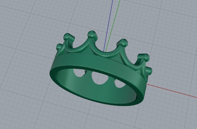 Crown ring Model 6773 3D print model_3