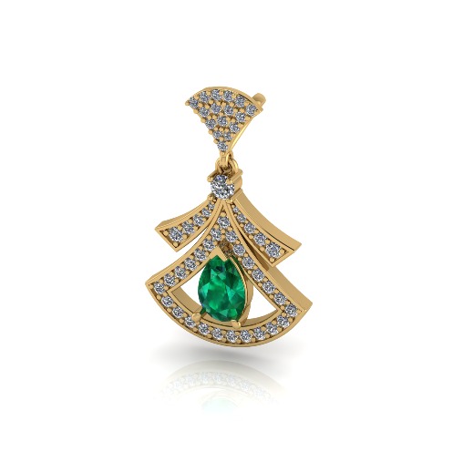 Pendant in the form of a skirt Model 6770 3D print model_1