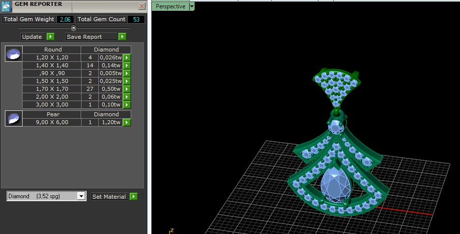 Pendant in the form of a skirt Model 6770 3D print model_7