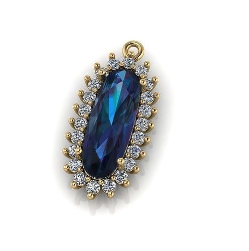 Oval pendant Model 6763 3D print model