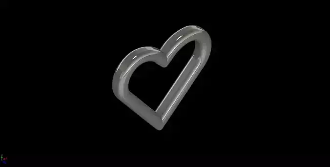 Hollow Heart Pendant