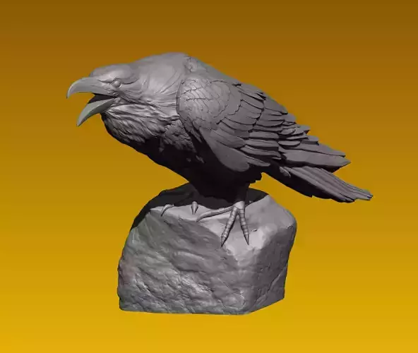 Raven  3D print model