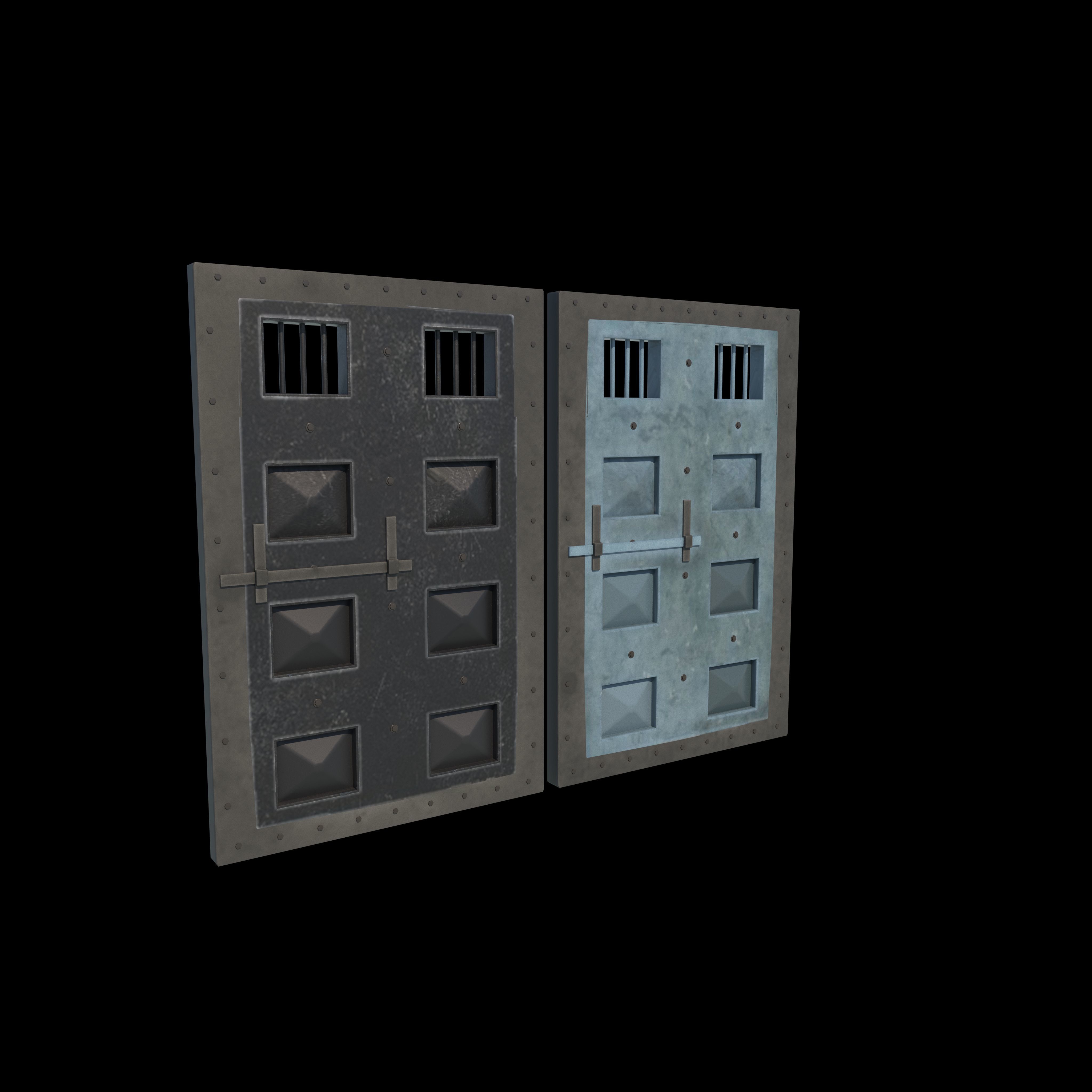 Jail Door 3D model_2