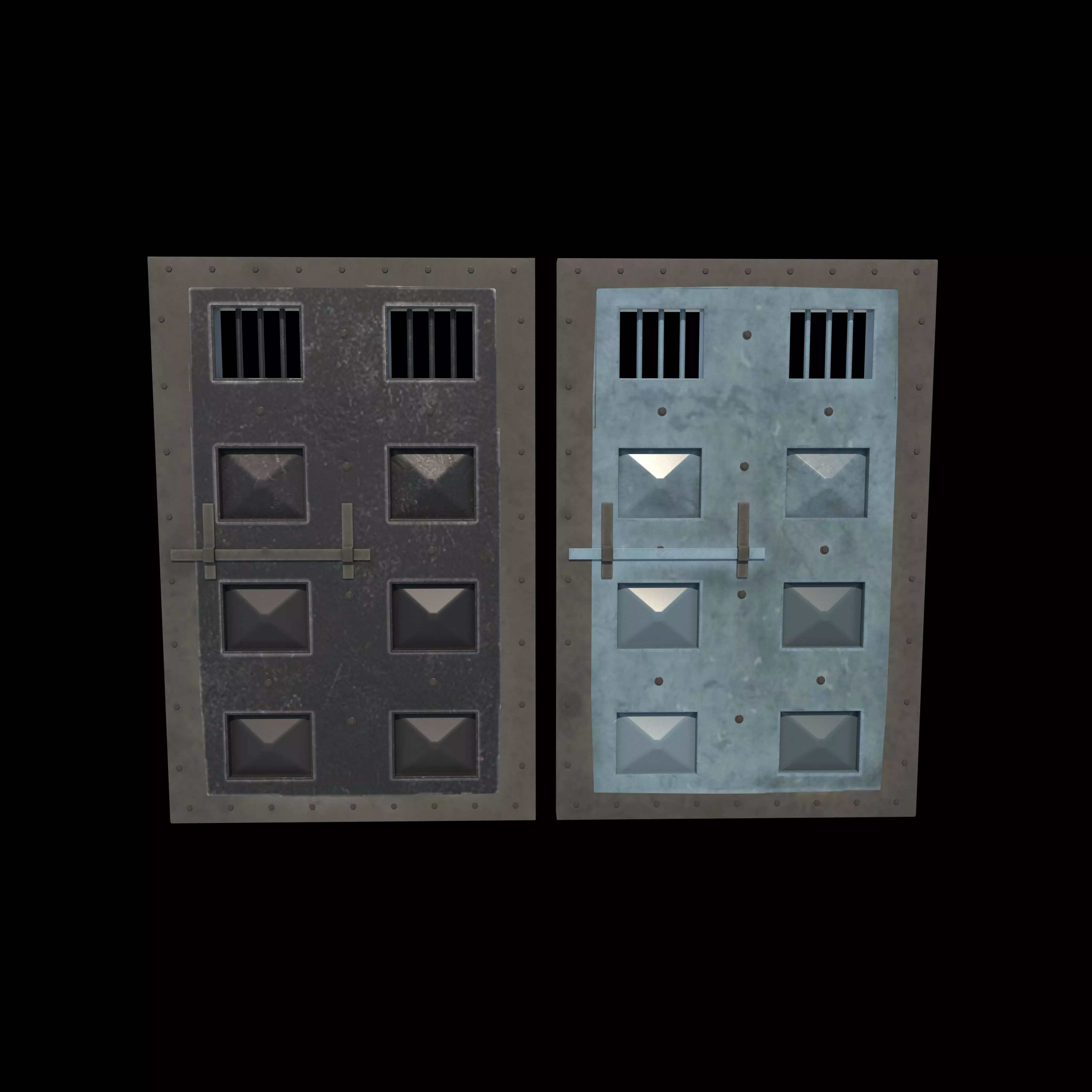 Jail Door 3D model_0