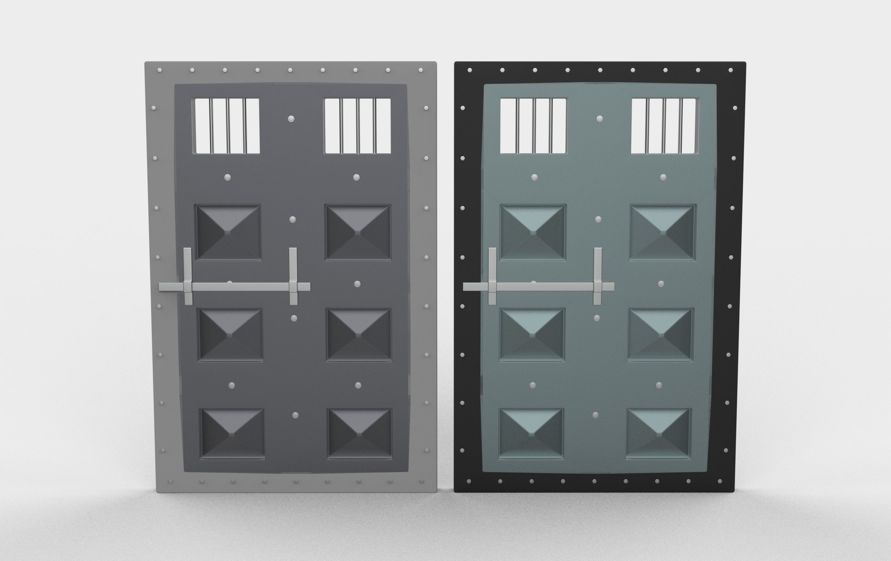 Jail Door 3D model_6