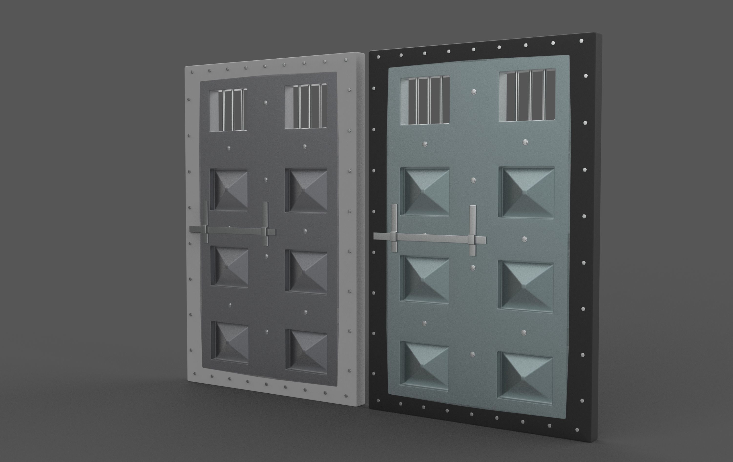 Jail Door 3D model_3