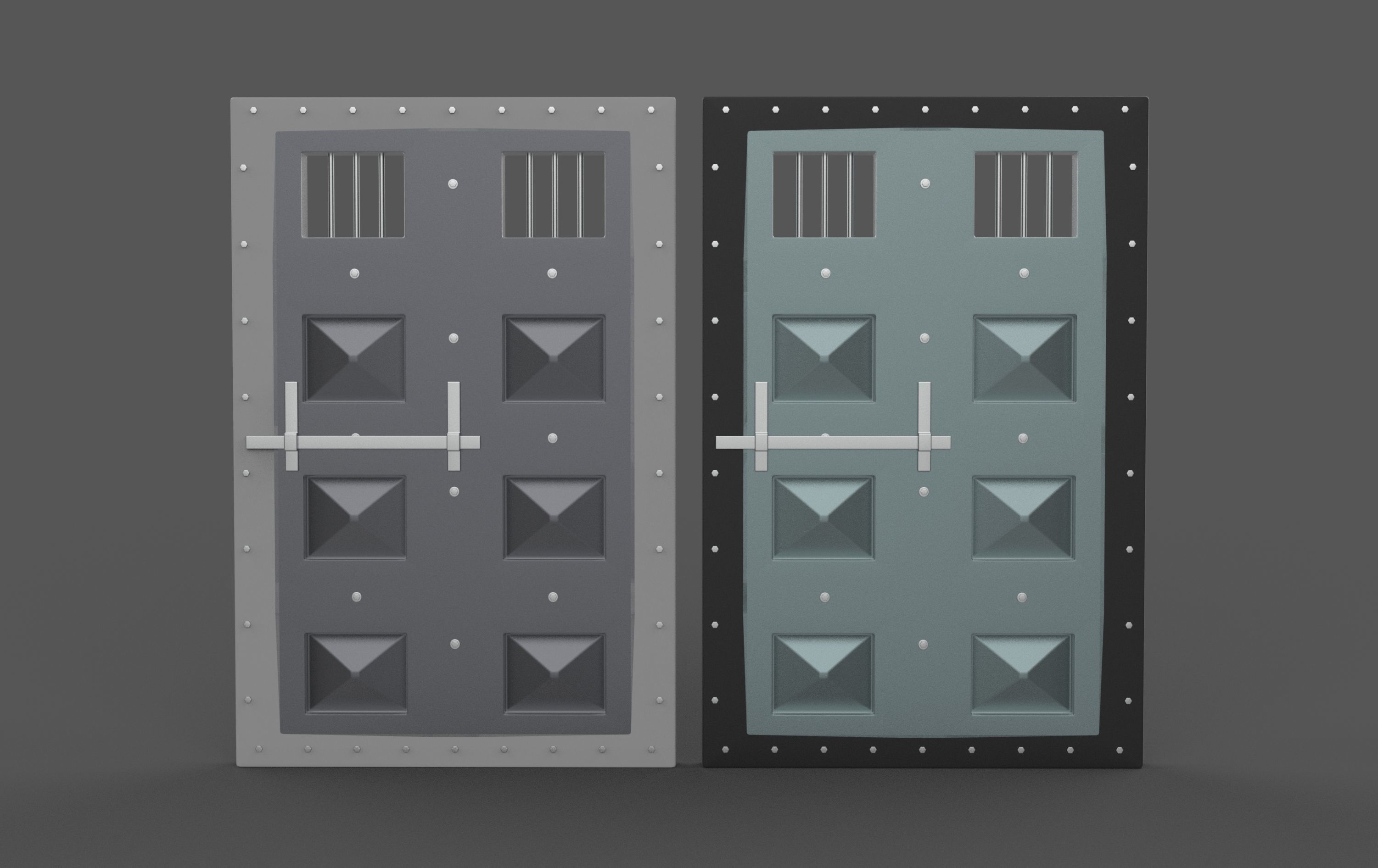 Jail Door 3D model_7