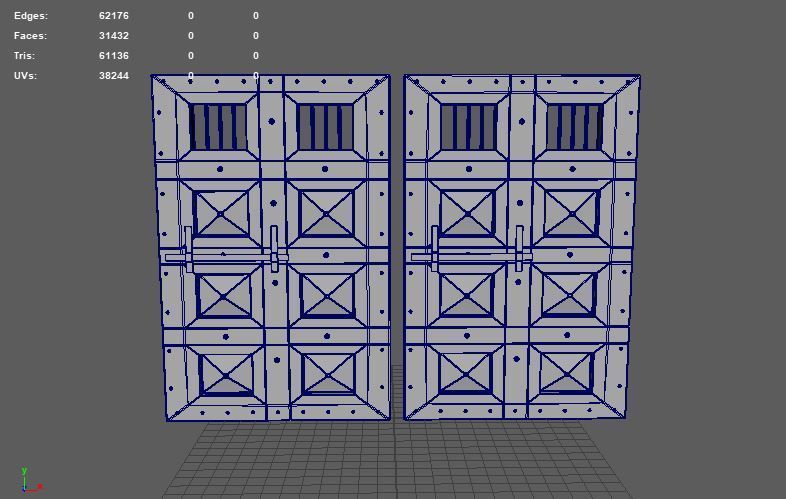 Jail Door 3D model_12