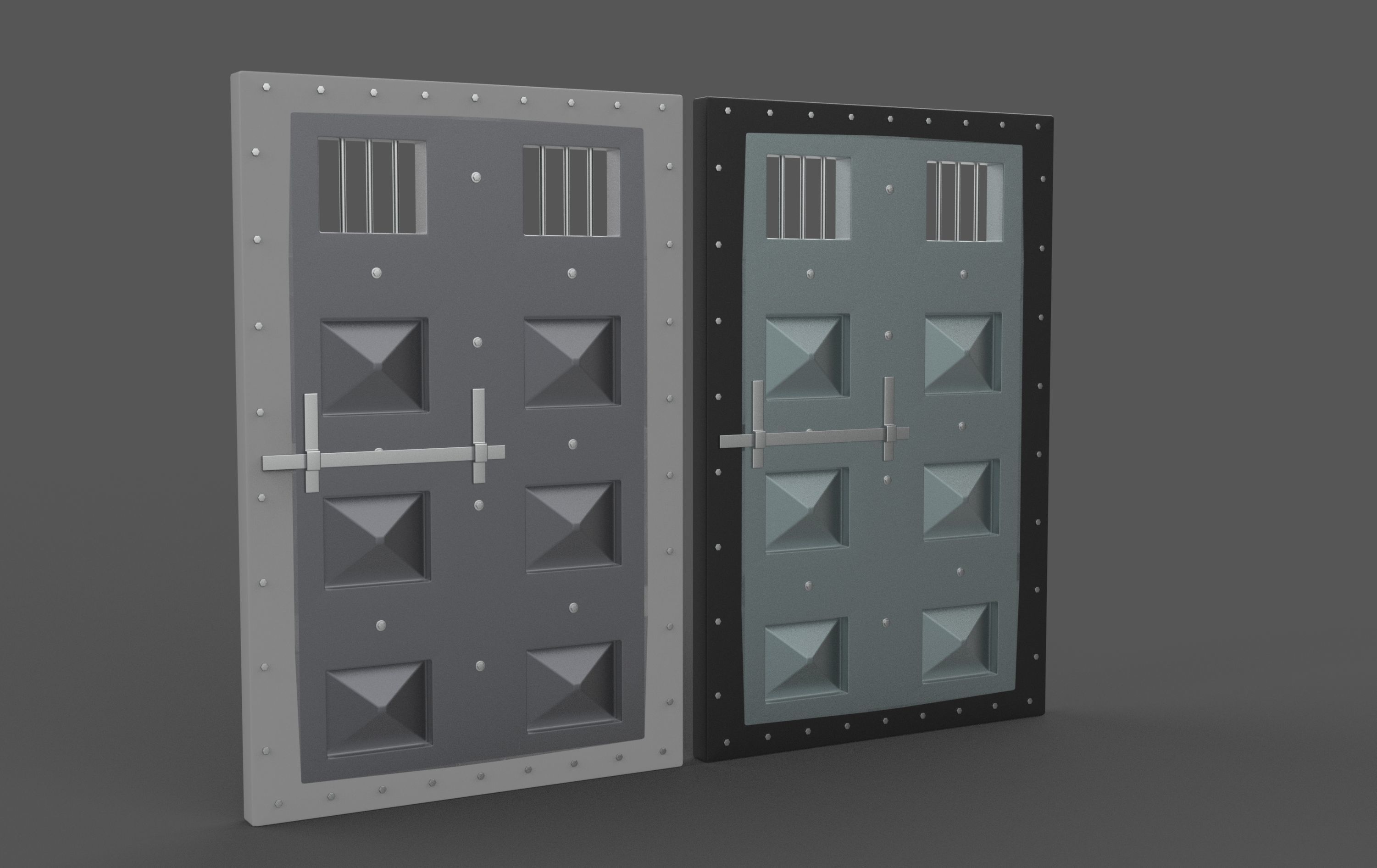 Jail Door 3D model_8