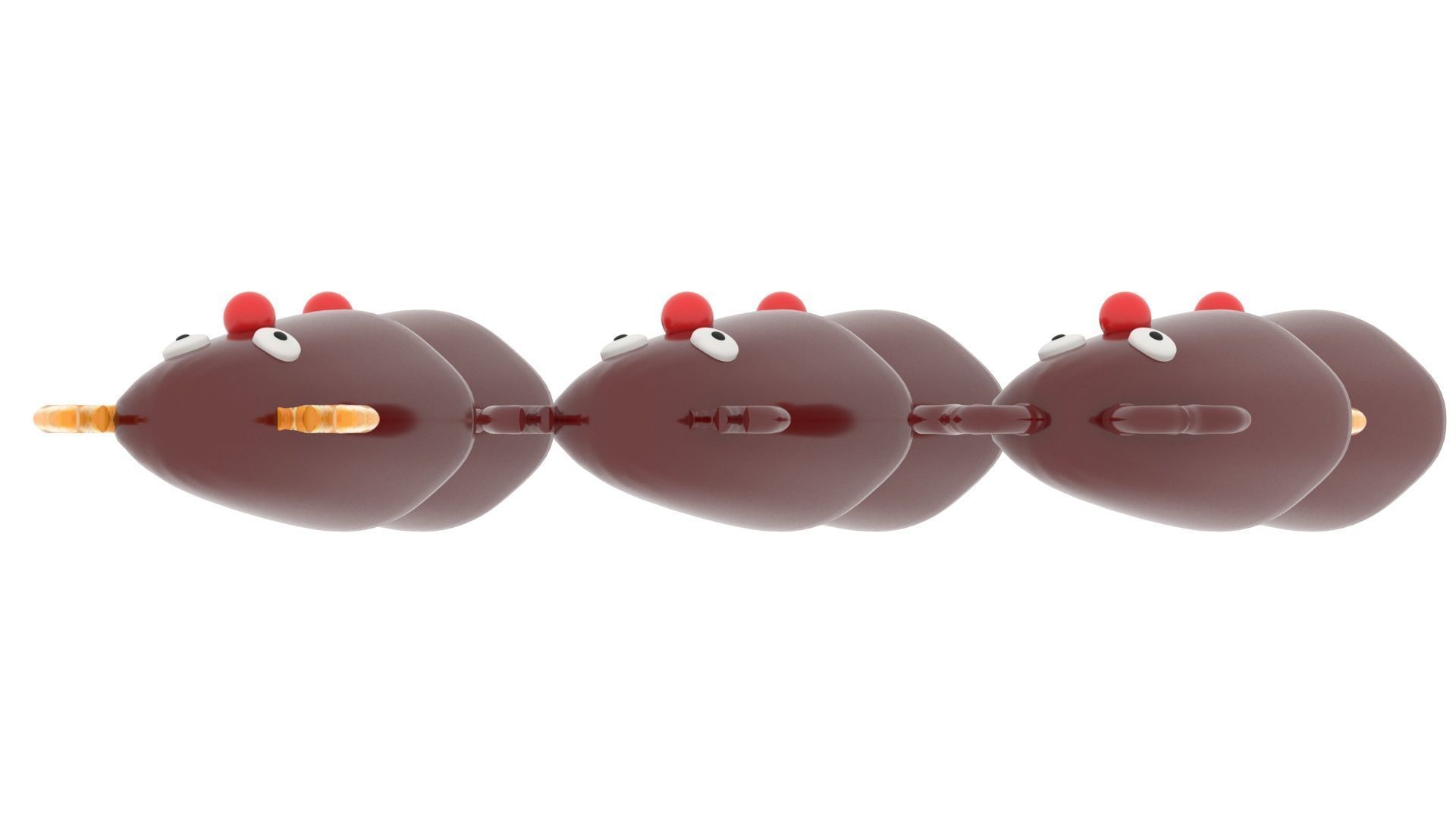 Reindeer Banana Cake Pops Set 3D model_18