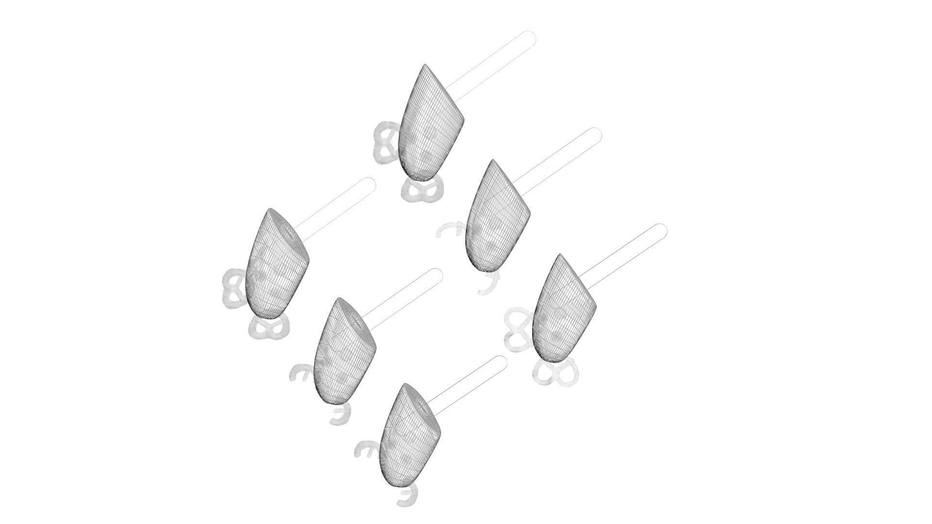 Reindeer Banana Cake Pops Set 3D model_24