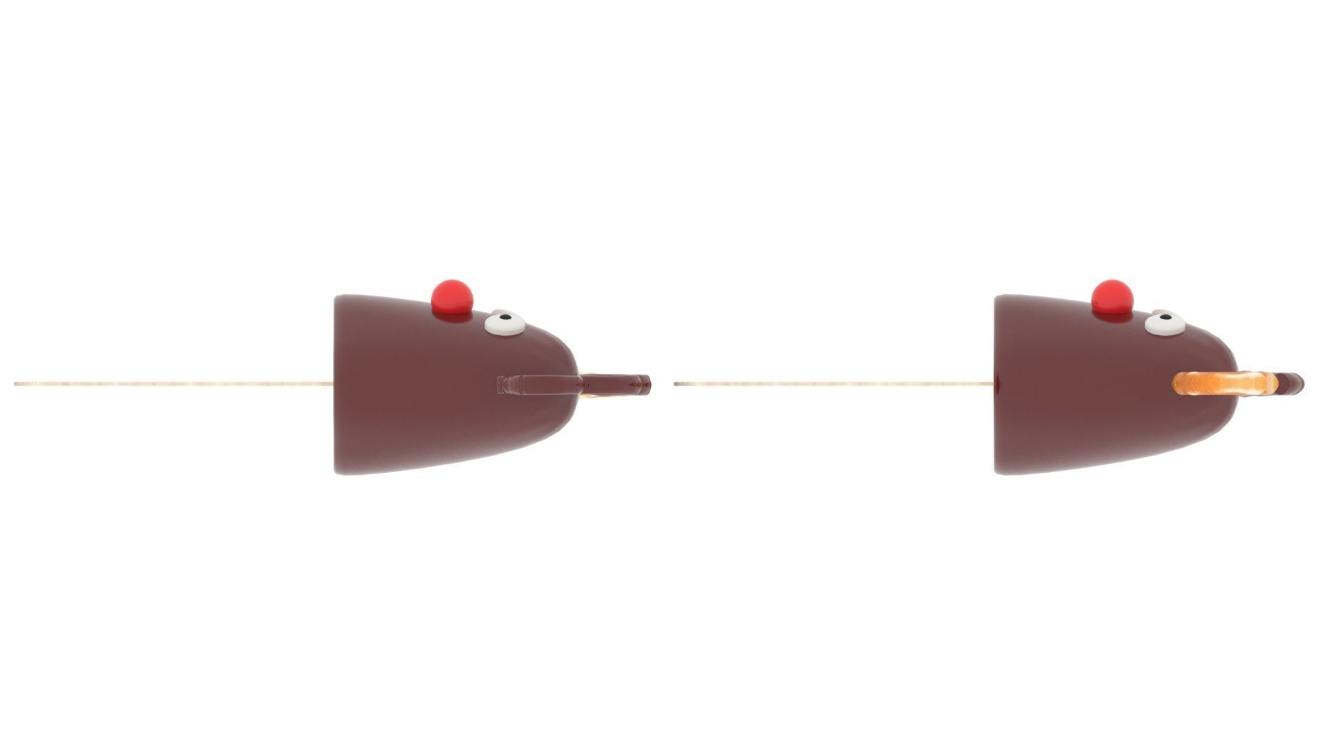 Reindeer Banana Cake Pops Set 3D model_19