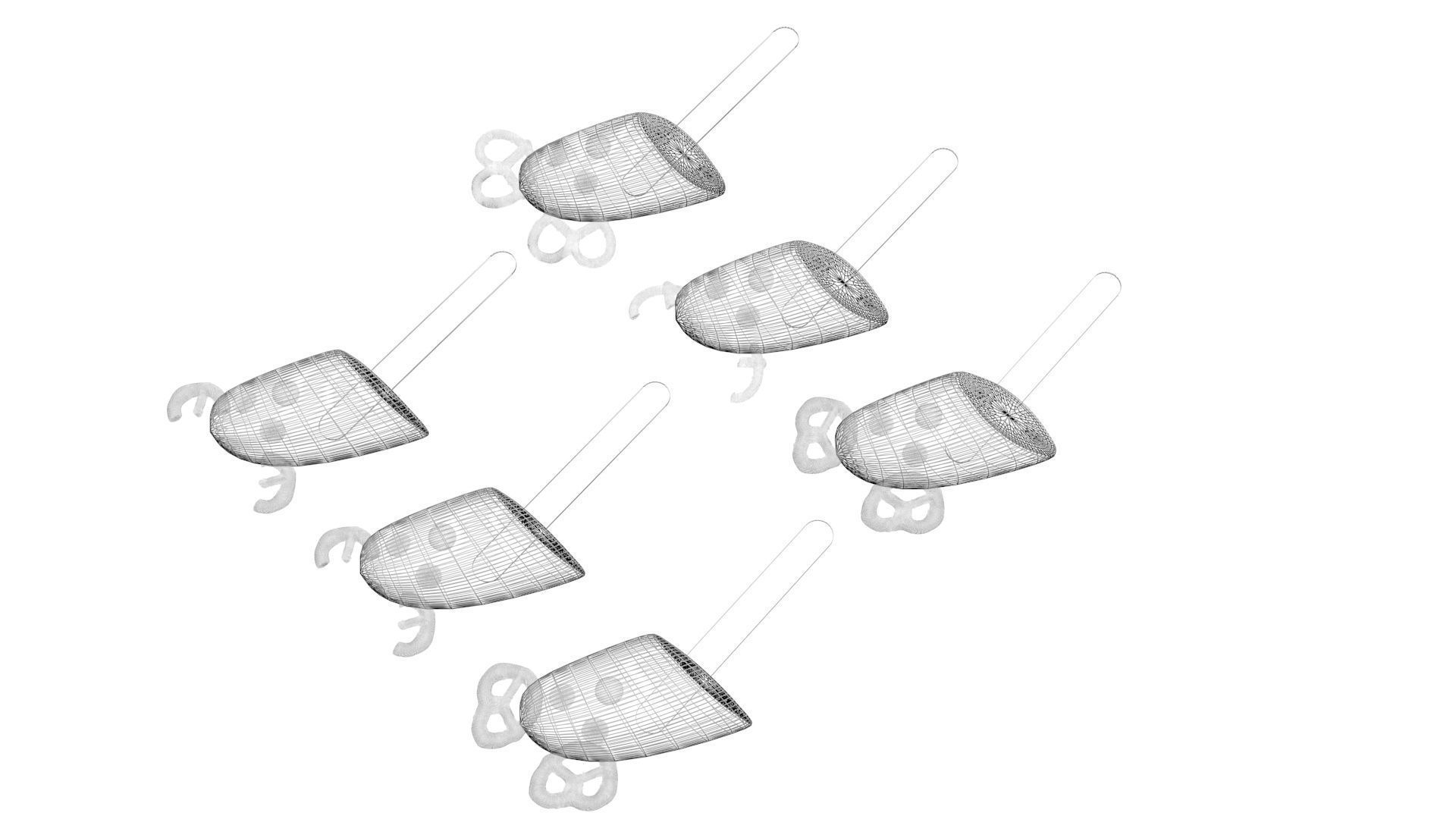 Reindeer Banana Cake Pops Set 3D model_23