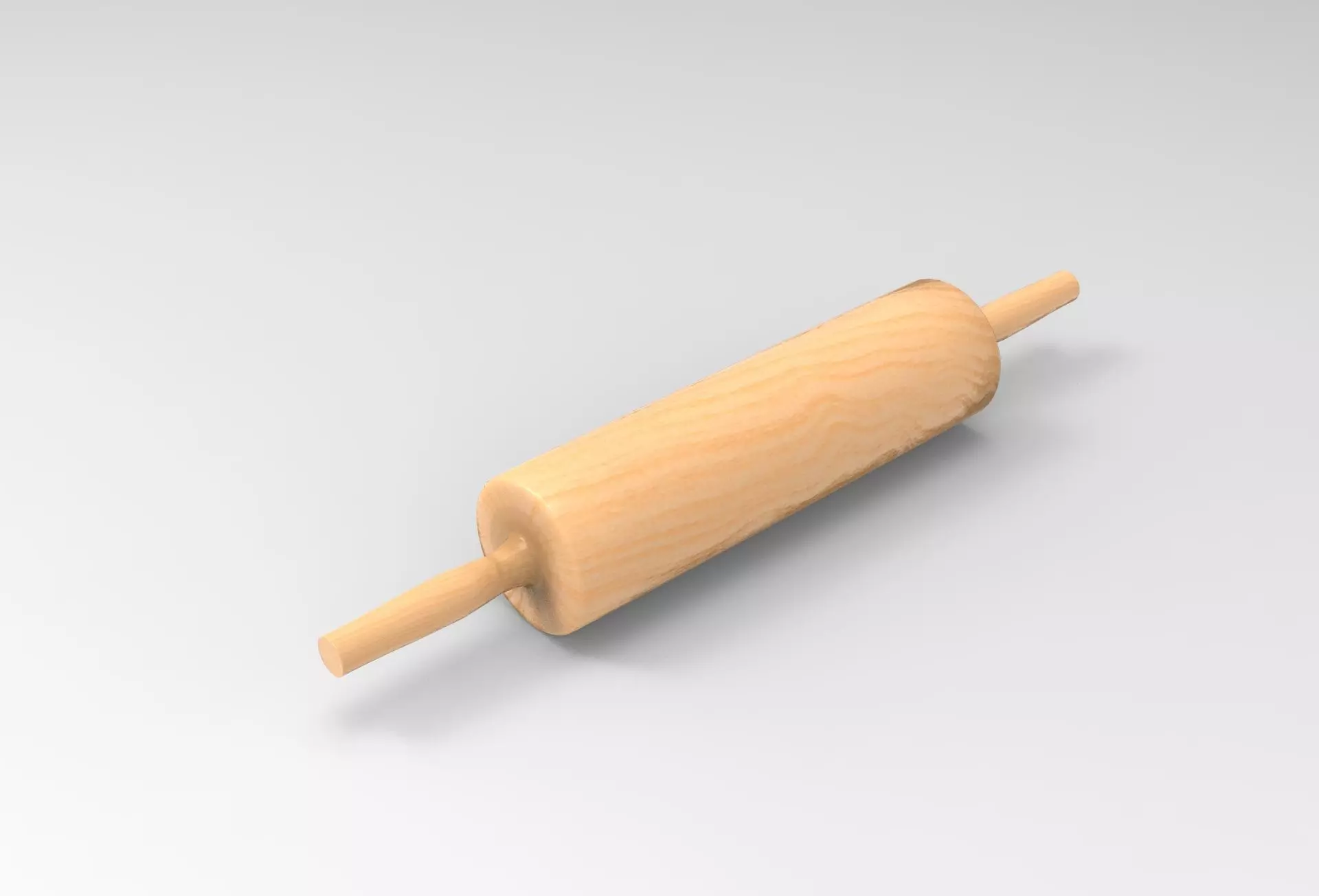 Lok Rolling Pin Low-poly 3D model_0