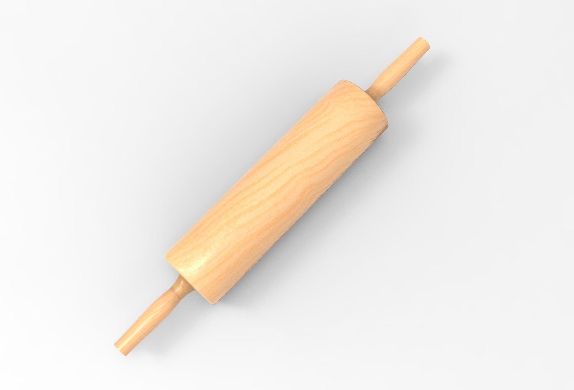 Lok Rolling Pin Low-poly 3D model_4