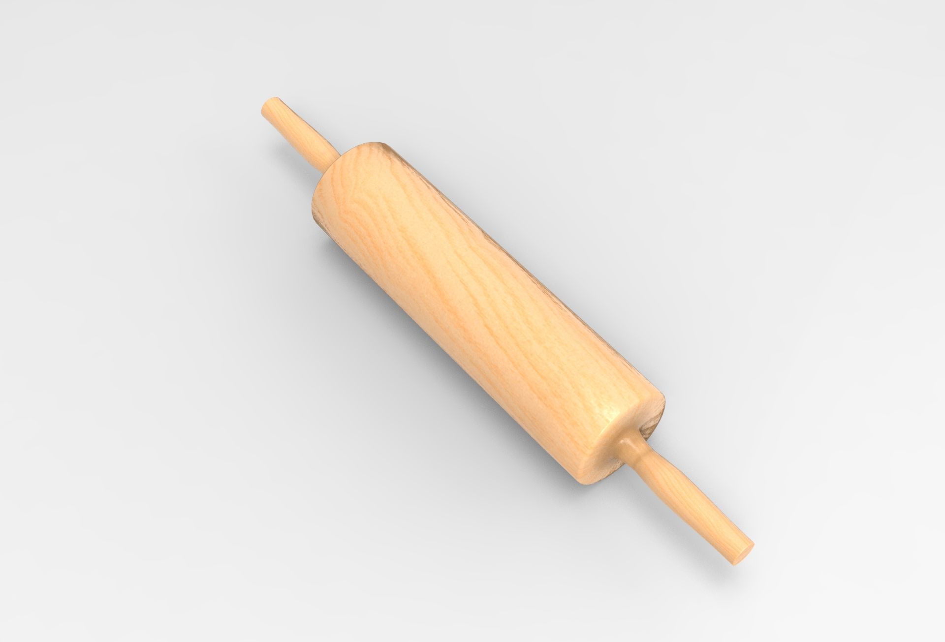 Lok Rolling Pin Low-poly 3D model_1