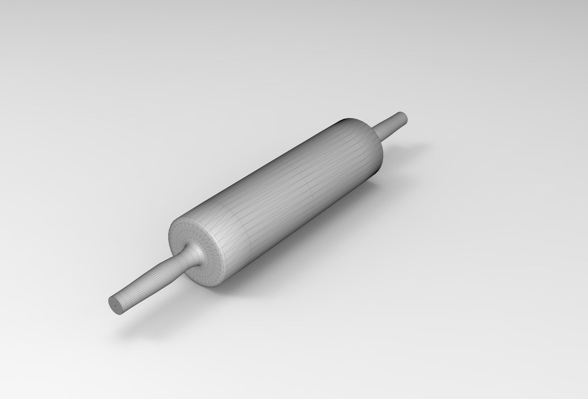Lok Rolling Pin Low-poly 3D model_5