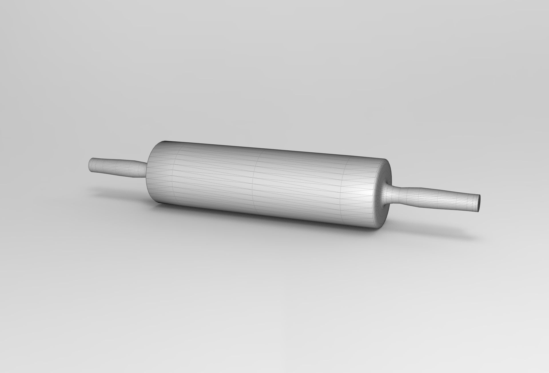 Lok Rolling Pin Low-poly 3D model_6