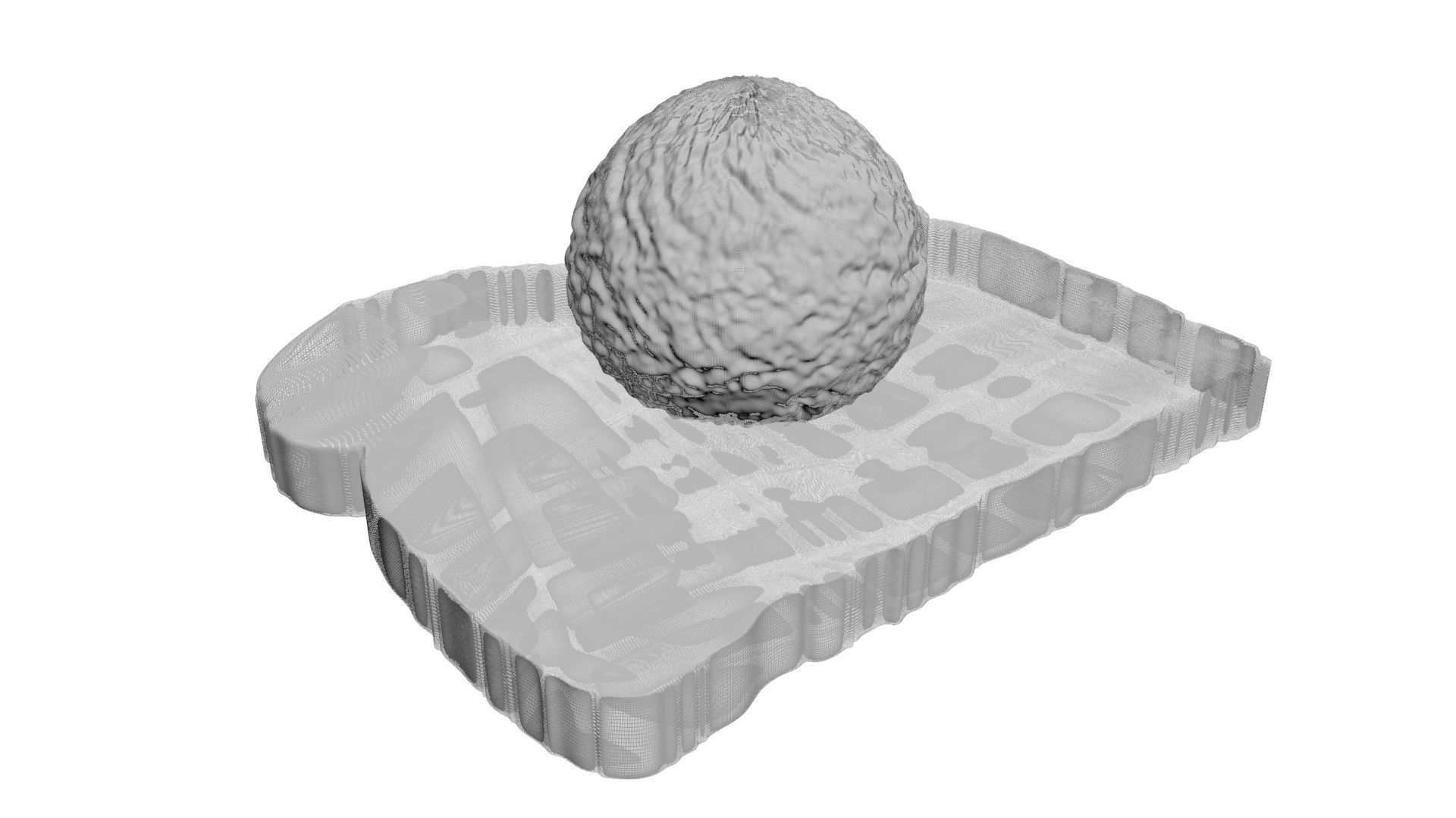 Ice Cream On Toast 3D model_26