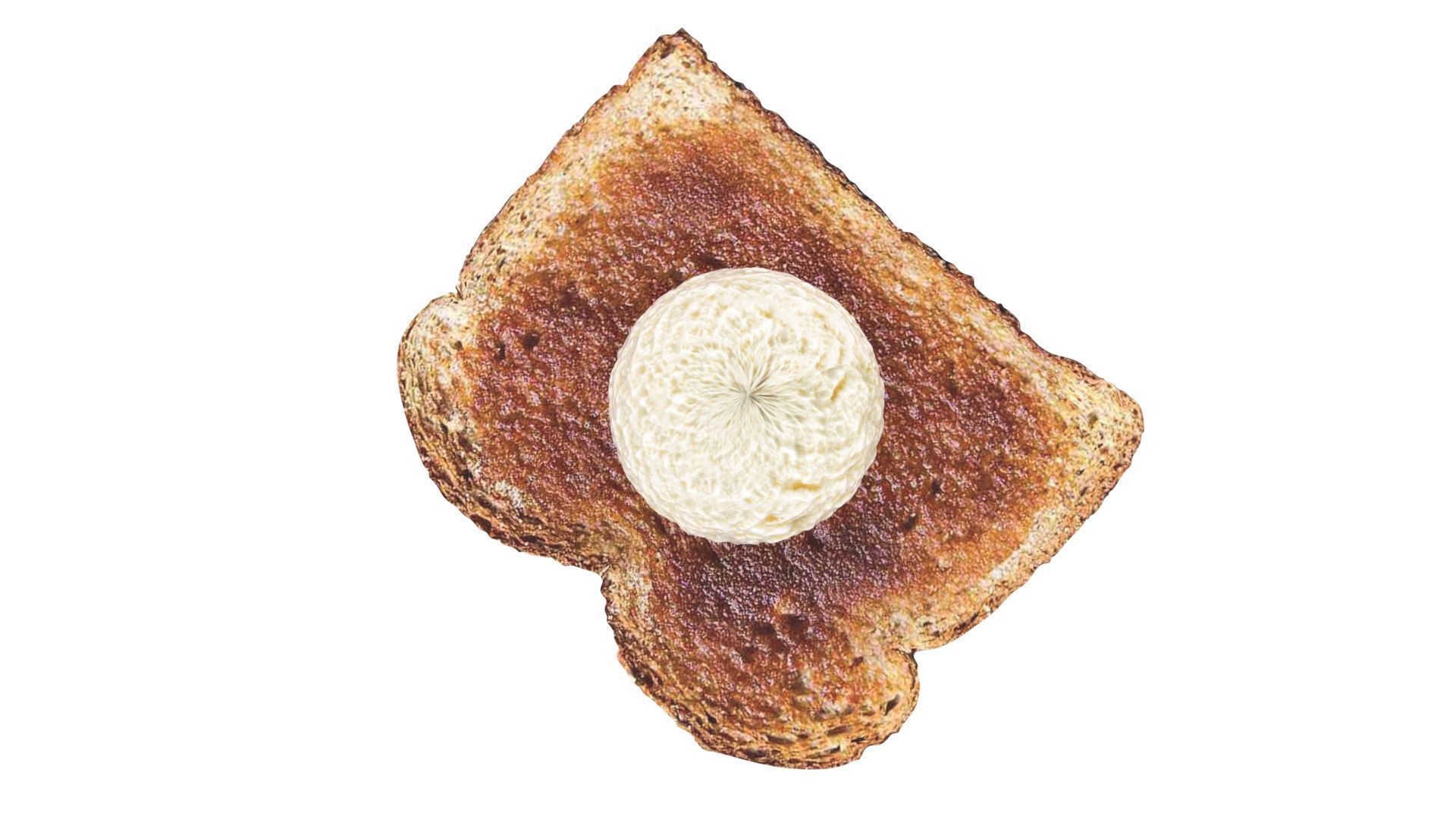 Ice Cream On Toast 3D model_12