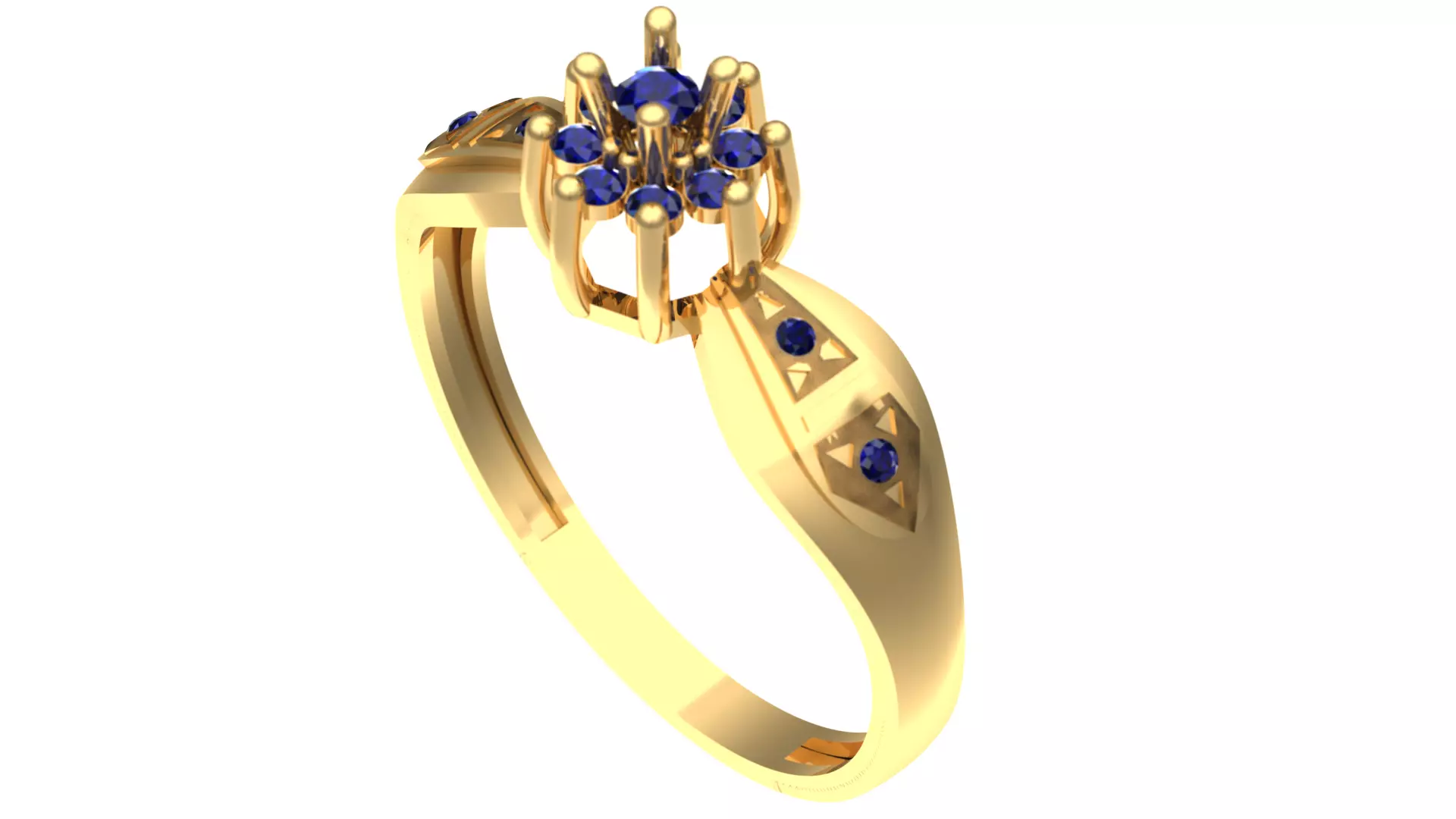 NEW RING COLLECTION WITH STONE-MR01- 3D print model_0