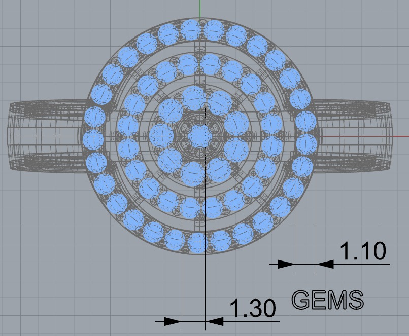 NEW RING COLLECTION WITH STONE-MR02- 3D print model_3
