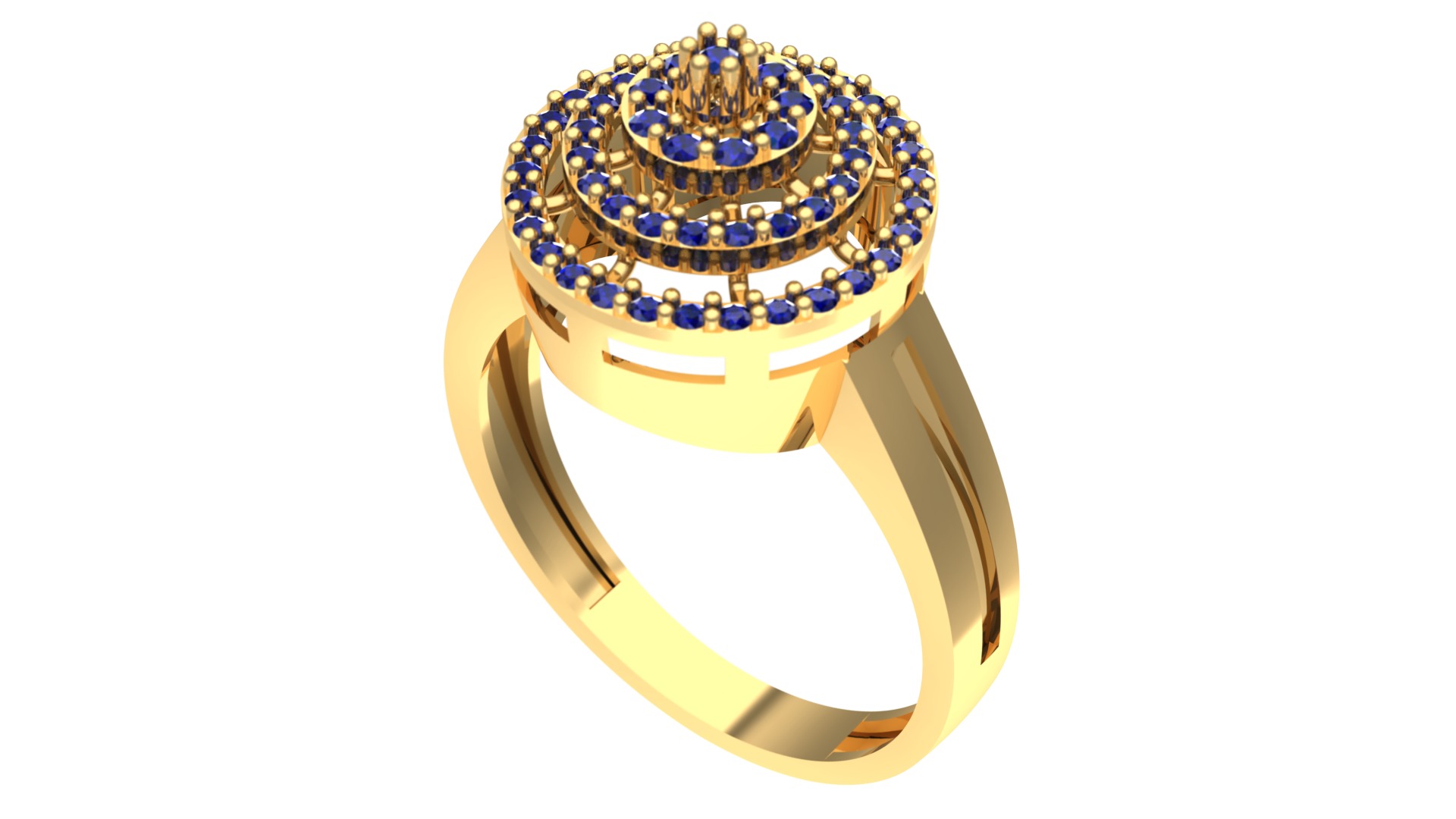 NEW RING COLLECTION WITH STONE-MR02- 3D print model_5